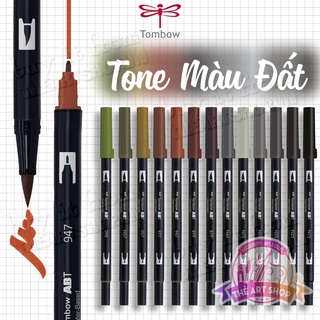Bút cọ TOMBOW ABT dual brush pens - tone màu Đất mộc mạc