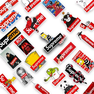 Bộ Sticker SUP-REME decal hình dán chống nước trang trí xe, laptop, nón bảo hiểm, vali #68