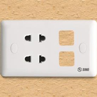 MẶT 2 Ổ CẮM 2 LỖ S19