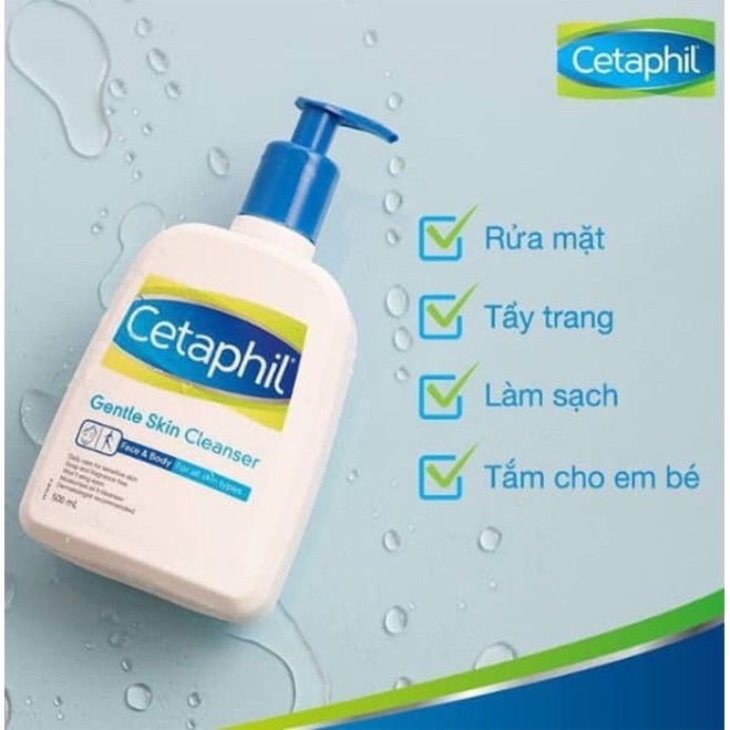 [Nhập Mỹ] Sữa Rửa Mặt Dịu Nhẹ Cetaphil Gentle Skin Cleanser 591ml