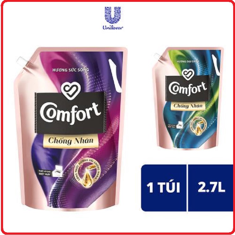 Nước Xả Vải Comfort Chống Nhăn túi 2.7L