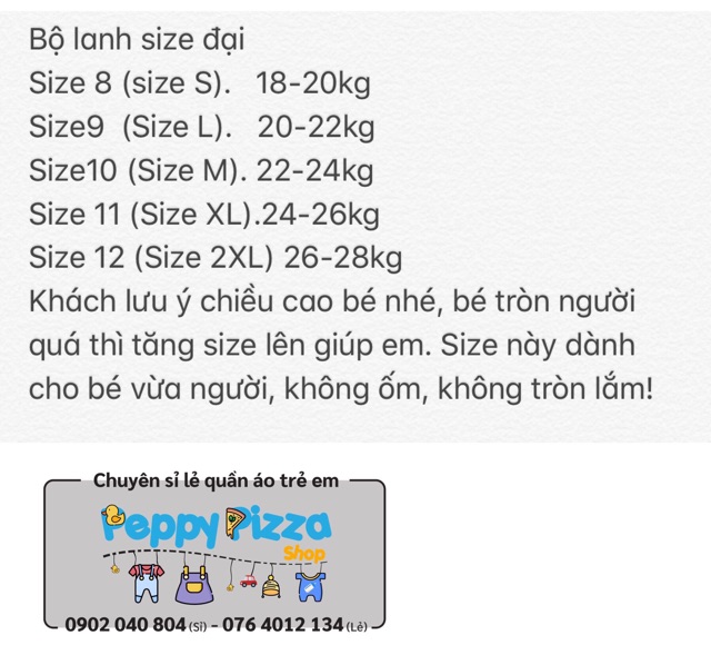 Bộ đồ lanh size đại sát nách bé trai (có bảng size hình cuối) Moneybich