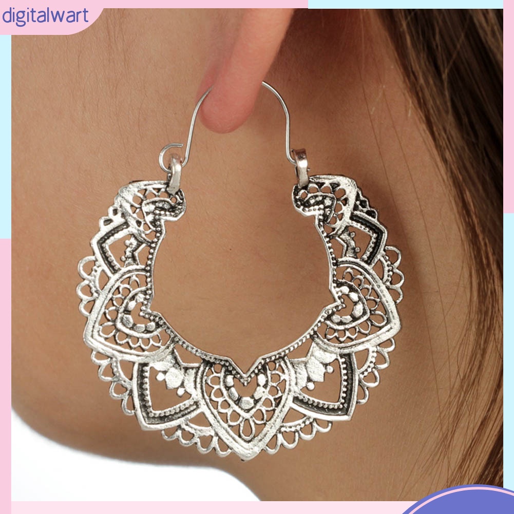 Đôi Khuyên Tai Hình Cánh Hoa Phong Cách Vintage Thời Trang Cho Nữ