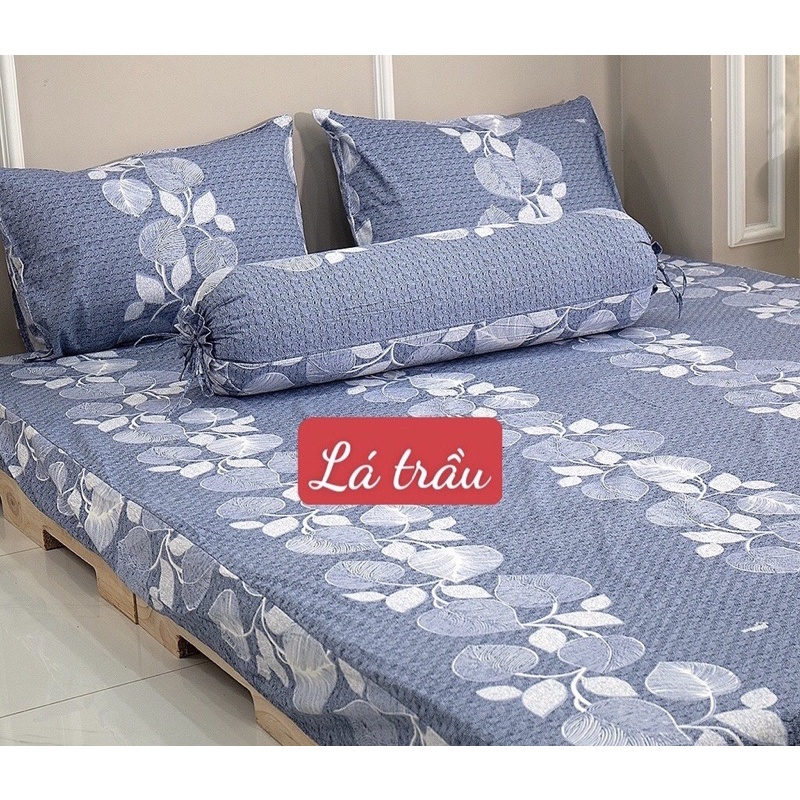 (ảnh thật) drap cotton 100% THẮNG LỢI chất mát mịn LÁ TRẦU