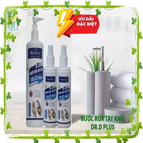[Mua 1 tặng 1] Nước rửa tay khô Homevic Dr.D Plus 100ml | BigBuy360 - bigbuy360.vn