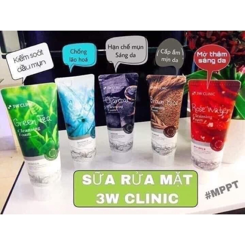 Sữa rửa mặt 3w clinic