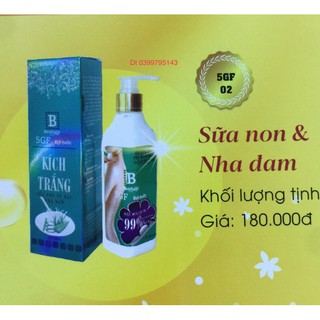 Kích trắng 5GF sữa non & nha đam (300g)
