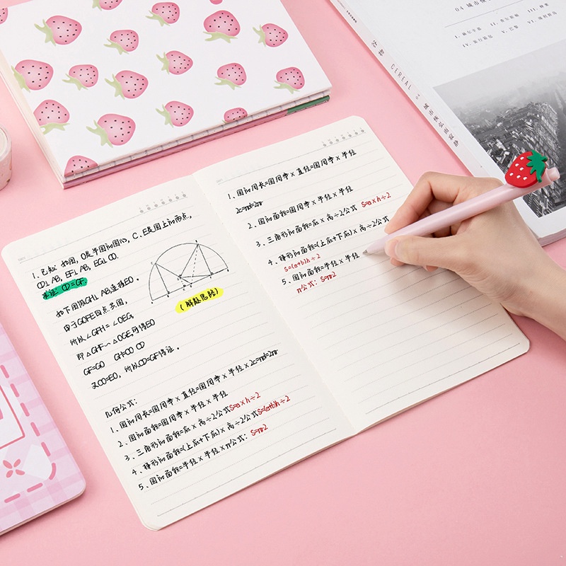SỔ GÁY KHÂU A5 KẺ NGANG 60 Trang Hoạ Tiết Cute Tập Vở Ghi Chép Note Học Sinh Viết Giá Rẻ Văn Phòng Phẩm Peach Home