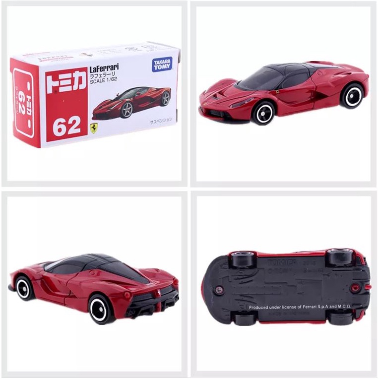 Xe mô hình Tomica Ferrari No.62 LaFerrari 101840 Fullbox Chính Hãng Takara Tomy - Victoys