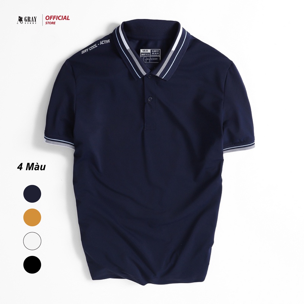 Áo Polo Nam Có Cổ (4 màu) Grayhomme Phối Bo Viền Cổ Trẻ Trung, Năng Động - TPG2100