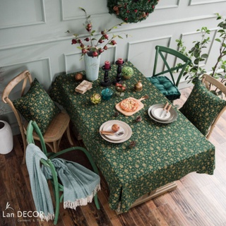 Khăn trải bàn noel đẹp trang trí giáng sinh, dịp Tết cho bàn tròn, bàn chữ nhật, bàn vuông
