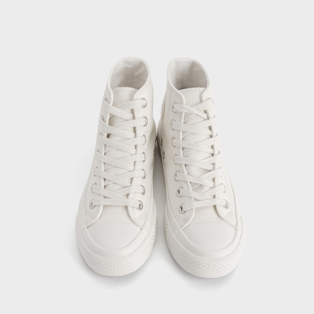 Giày Thể Thao Nữ  Sneaker Cao Cấp  Trơn Cổ Cao 3P - 09 - GSK377 | BigBuy360 - bigbuy360.vn