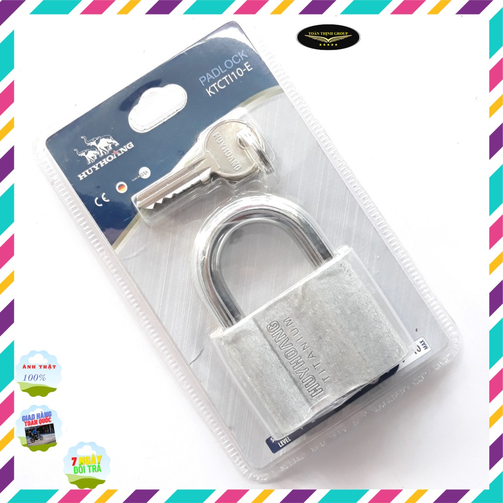 Ổ Khóa Huy Hoàng 50mm, 60mm Chính Hãng Công Nghệ Ý Chống Dò Chìa -