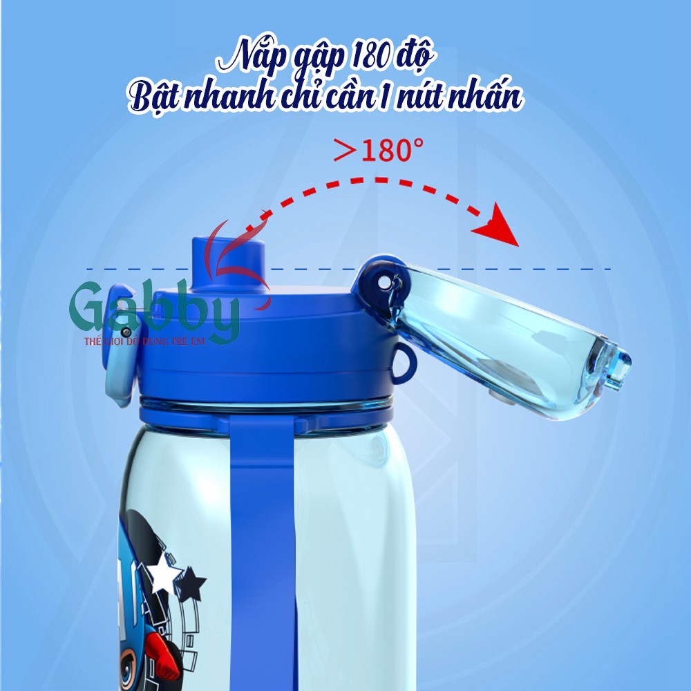 BÌNH NƯỚC DISNEY 450ML (SOFIA/ CAPTAIN AMERICA/ MICKEY/ MINNIE/ SPIDER MAN)