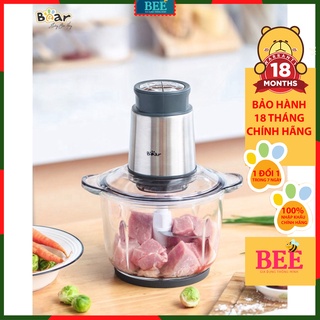 Máy xay thịt đa năng bear 2l, máy xay thực phẩm, xay tỏi ớt, các loại ngũ cốc - bảo hành 18 tháng