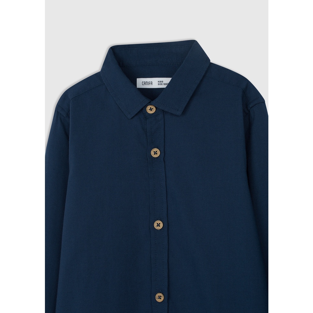 Áo sơ mi bé trai CANIFA dài tay kiểu dáng cơ bản - 2TH20S012