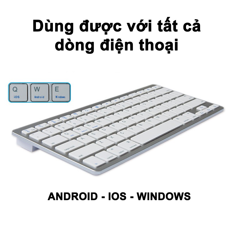 [ BH 6 THÁNG] Bàn phím bluetooth Smart Keyboard - Siêu mỏng, nhỏ gọn - Kèm miếng lót chuột cho điện thoại, laptop | WebRaoVat - webraovat.net.vn