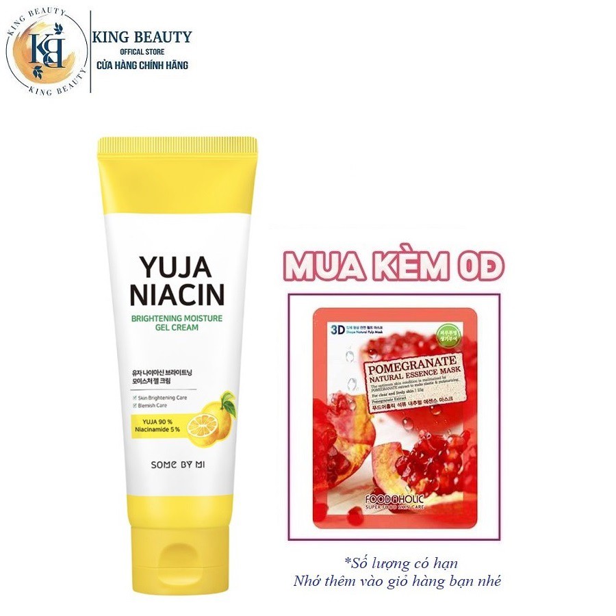 [Mã FMCG8 - 8% đơn 250K] Kem Dưỡng Ẩm, Làm Sáng Da, Mờ Thâm Some By Mi Yuja Niacin Brightening Moisture Gel Cream 100ml