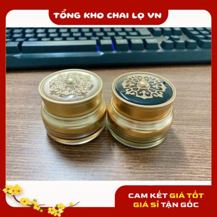 Hủ Đựng Kem ❤ SIÊU RẺ ❤ Hủ Hoa Văn 15g dùng đựng kem face dưỡng da