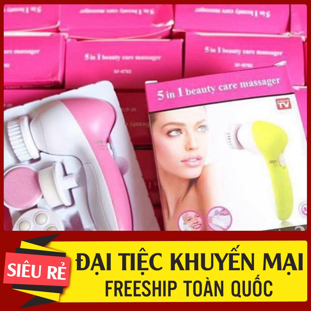 Máy rửa mặt 5 in 1, massage 5in1