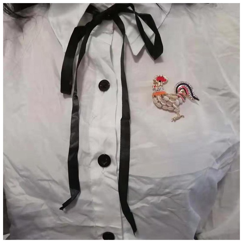 Ghim Cài Áo Kim Loại Hình Gà Con Nhiều Màu Sắc Dễ Thương