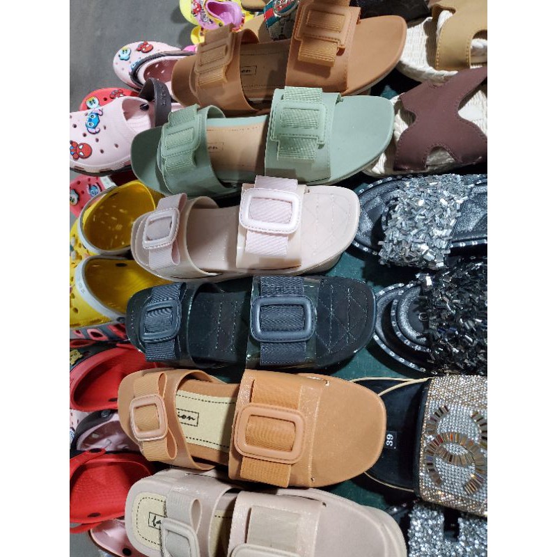 [Free ship] dép nữ quai ngang gắn nơ