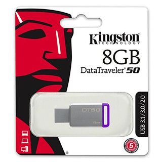 USB 3.1 KINGSTON 8GB DT50 MÀU TRẮNG TÍM