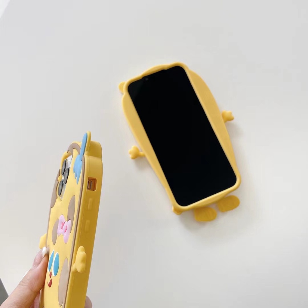 Ốp Điện Thoại Silicon Mềm Họa Tiết Quái Vật Nhỏ Dễ Thương Cho Iphone 13 pro max 12 pro max 11 pro max