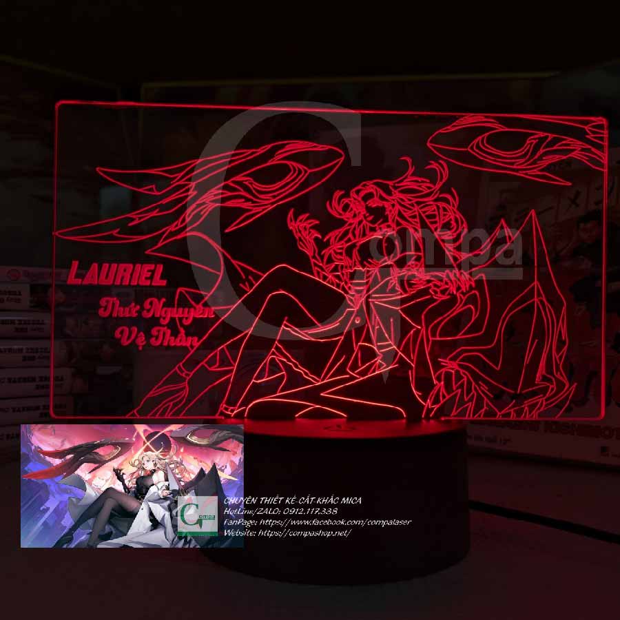 Đèn Ngủ Liên Quân Mobile Lauriel Thứ Nguyên Vệ Thần 16 MÀU TUỲ CHỈNH GLQM1001