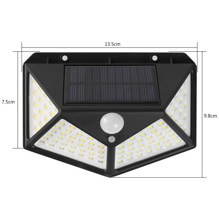 [FREESHIP] Đèn Năng Lượng Mặt Trời 100 Led Bóng Siêu Sáng.