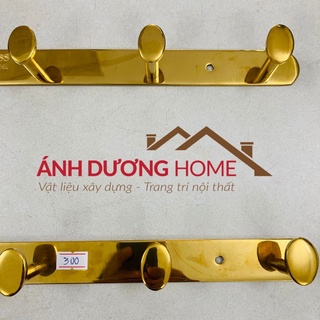 Combo 3 móc quần áo cao cấp inox 304 mạ vàng