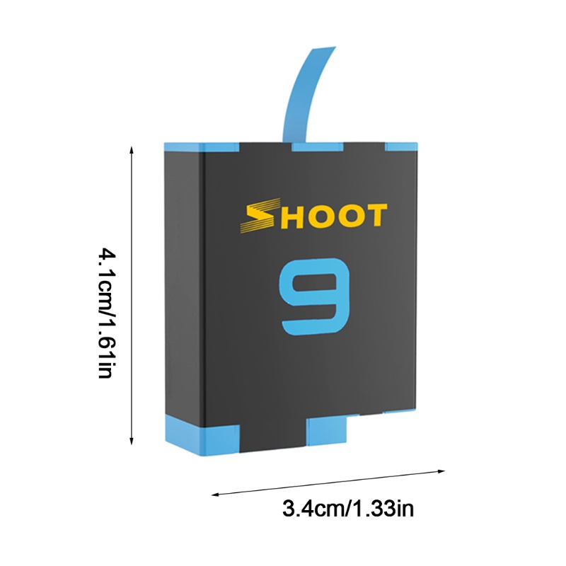 Bộ Sạc zzz Hero 9 Gồm 2 Pin + Bộ Sạc Chuyên Dụng Cho Máy Ảnh Hành Động Hero 9