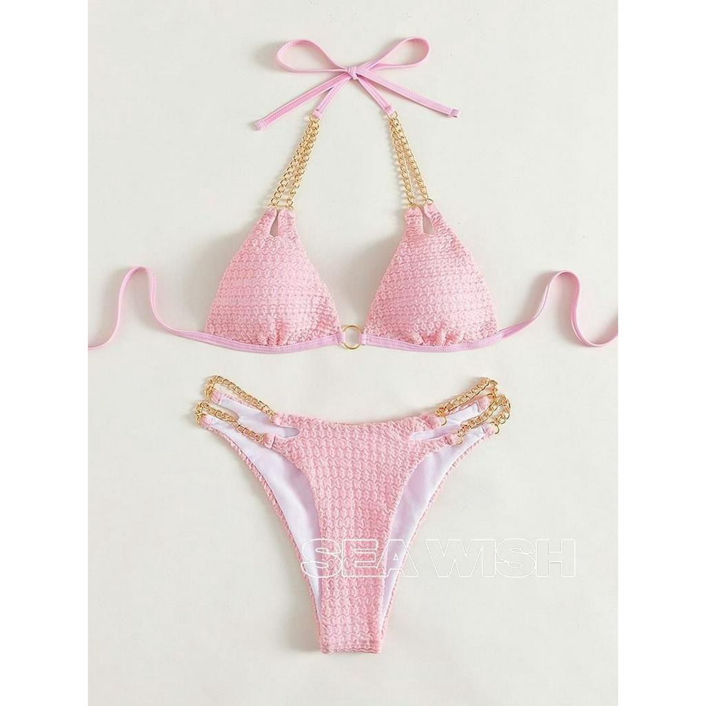Set bikini hồng baby ngọt ngào sang chảnh