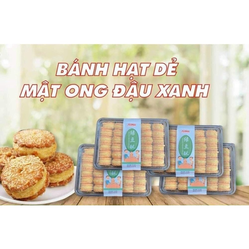 Bánh nướng hạt dẻ đậu xanh mật ong 500gr