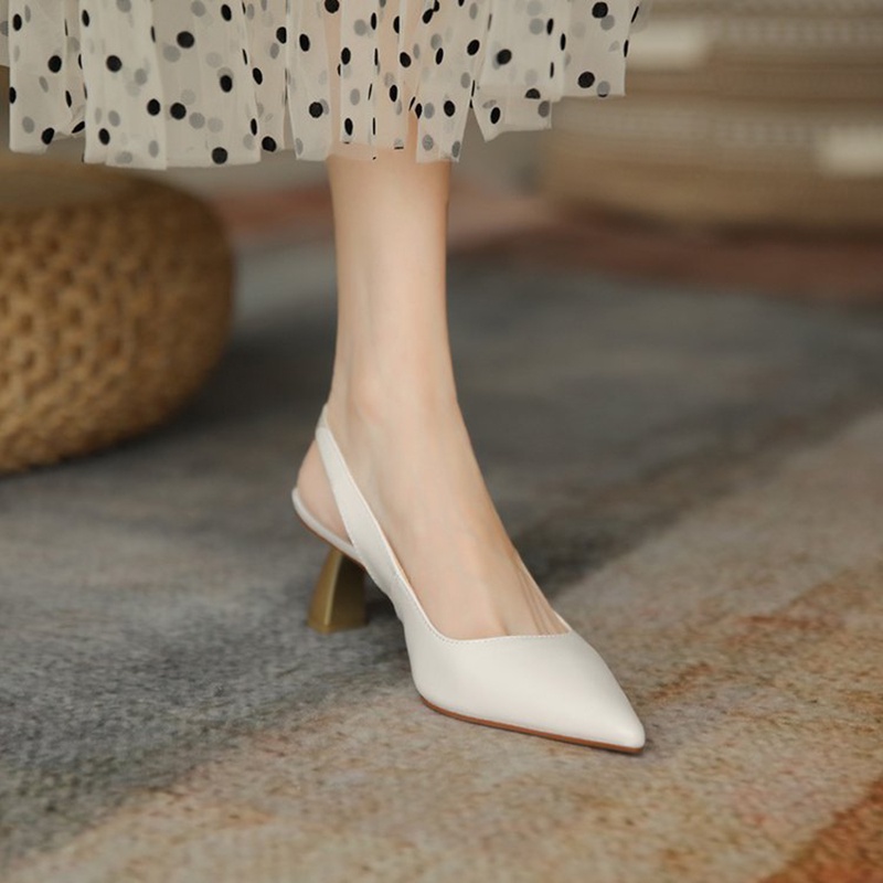 Giày sandal cao gót IELGY mũi nhọn phong cách Hàn Quốc thời trang cho nữ