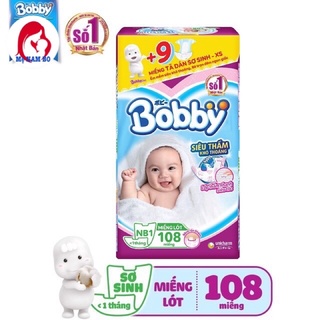 Miếng lót sơ sinh bobby newborn 1 - 108 miếng