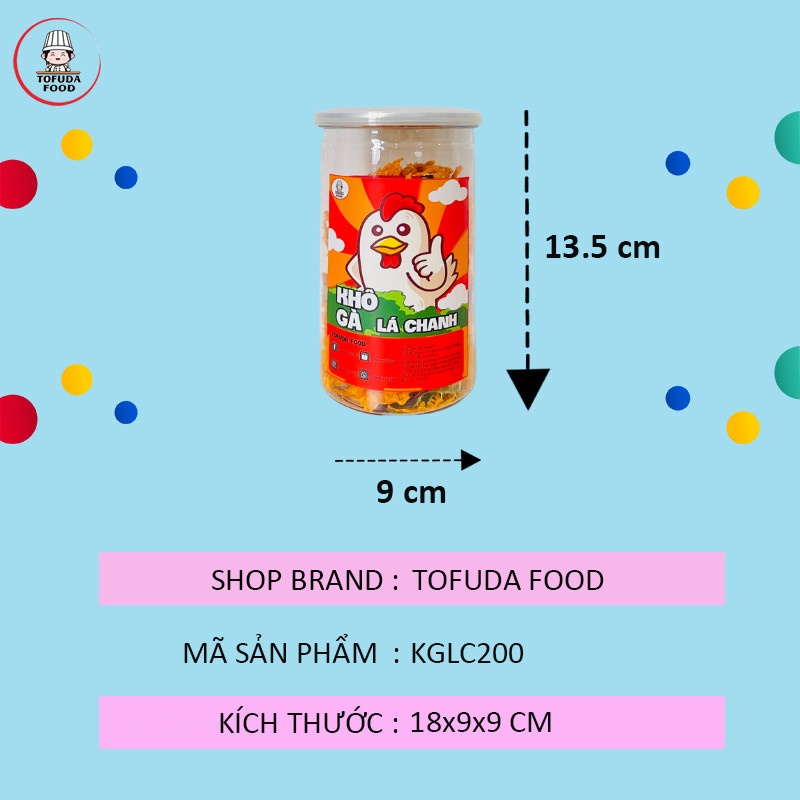 Khô gà lá chanh 200g xé cay gà khô lá chanh thơm ngon rẻ  TOFUDA KG200 | BigBuy360 - bigbuy360.vn