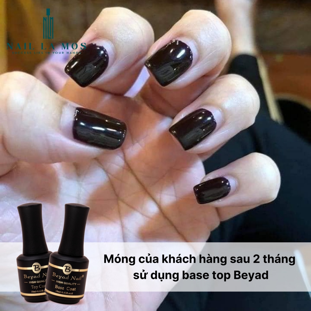 Base top Beyad chính hãng - sơn gel liên kết và top phủ rất bền và bóng 18ml