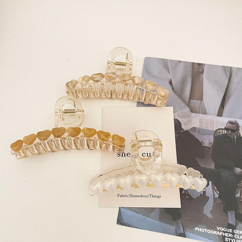 MOCHO Kẹp Tóc Càng Cua Bằng Acrylic Cỡ Lớn Phong Cách Vintage Hàn Quốc Cho Nữ Giá Đỡ