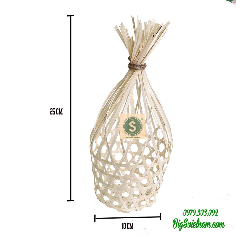 Giỏ Tre Kiểu Túm Đựng Ốc Gác Bếp,Đựng Trứng, Trái Cây Siêu Hot G4