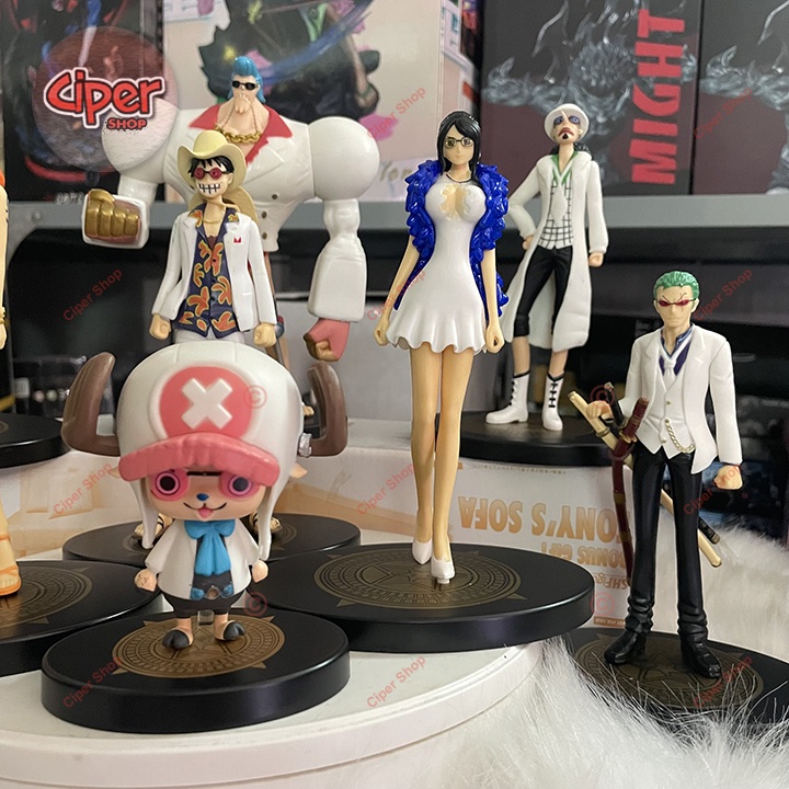 Trọn bộ Team Mũ Rơm Film Gold Trắng- 9 thành viên - Figure Team Luffy One Piece