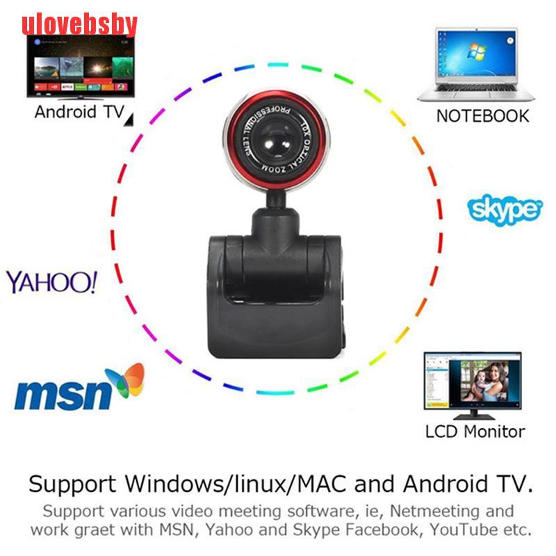 Webcam Usb 2.0 Trong Suốt Kèm Mic Cho Máy Tính