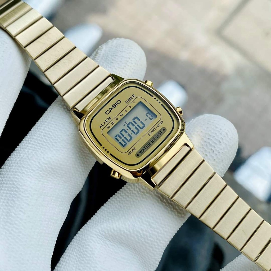 Đồng hồ nữ  Casio LA670 dây kim loại chính hãng cao cấp giá rẻ