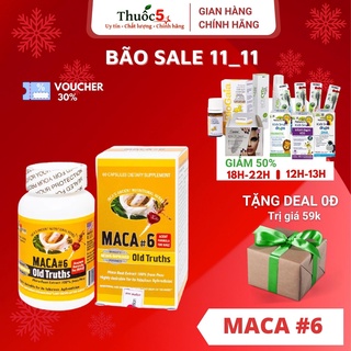 Viên uống Maca 6 hỗ trợ cải thiện, tăng cường sinh lý nam Hộp 60 viên