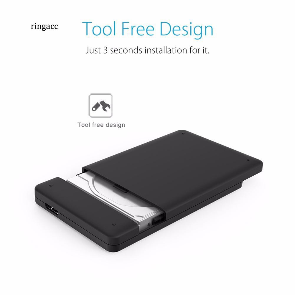 Vỏ đựng ổ đĩa cứng HDD lắp ngoài hỗ trợ tối đa dung lượng 2TB