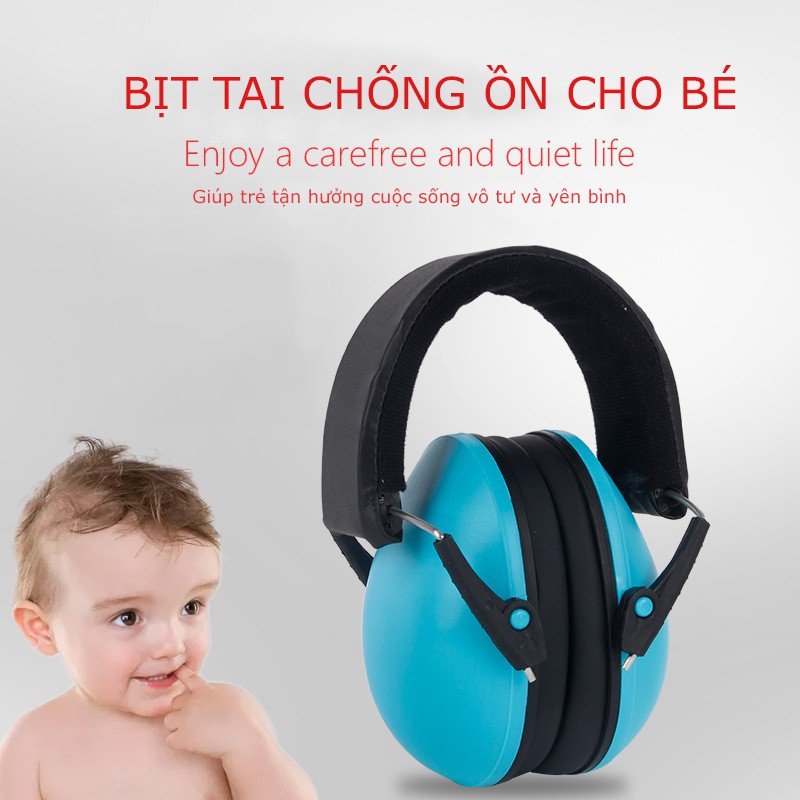 Bịt Chụp Tai Chống Ồn Bảo Vệ Tai Thính Giác Cho Bé NRR 25db Legaxi