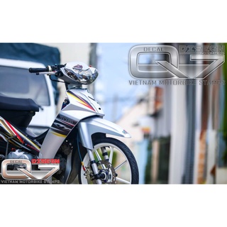 Tem Rời Sirius 110 bạc đen