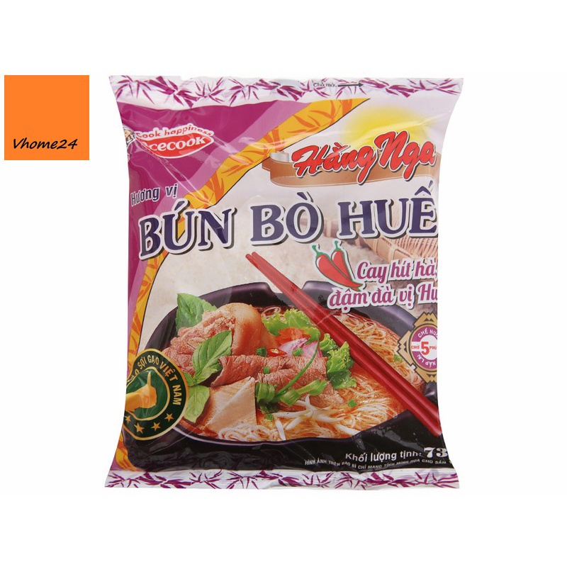 Bún bò Huế & bún mắm Hằng Nga Acecook gói 73g