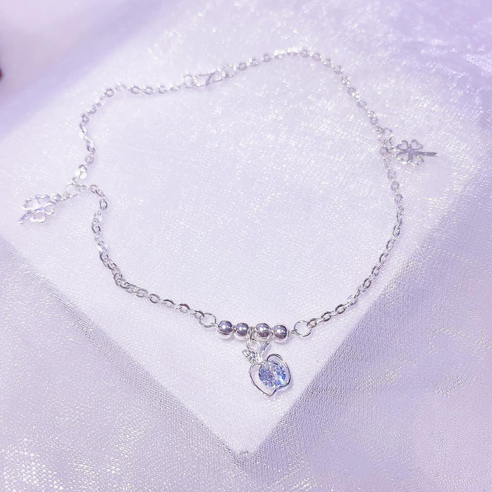 Lắc Chân Bướm Chuẩn Bạc Ta 100% Cao Cấp Không Phai Màu | BigBuy360 - bigbuy360.vn