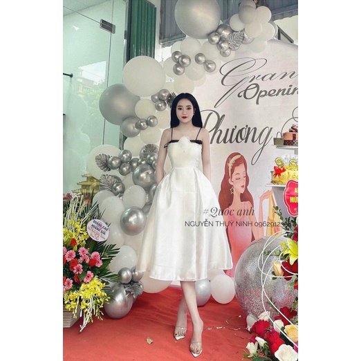 [ 𝐅𝐑𝐄𝐄 𝐒𝐇𝐈𝐏 ] VÁY HOT TRÀ XANH ĐÂY Ạ VAY HOA NGỌC DỰ ĐI  ĐÁM CƯỚI ĐI CHƠI GỌI LÀ HẾT NẤC LUÔN Ạ HÀNG L1